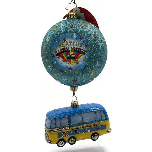 Christopher Radko Bus A Tour to the Top The Charts Beatles Christmas Ornament - Picture 1 of 16